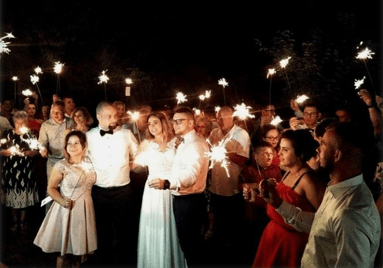 sztuczne ognie wesele